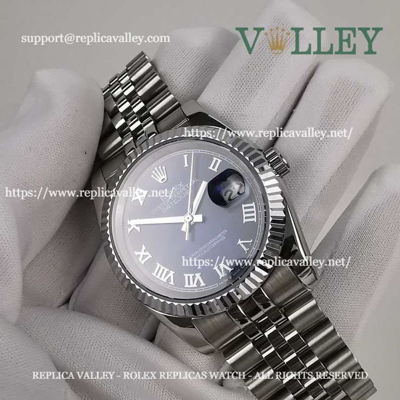 DJ36009 Rolex Datejust 116234 Fluted Bezel Blue Roman Dial