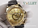 SKD323 Rolex Sky-Dweller 326238 Rubber Strap Gold Dial - Image 2
