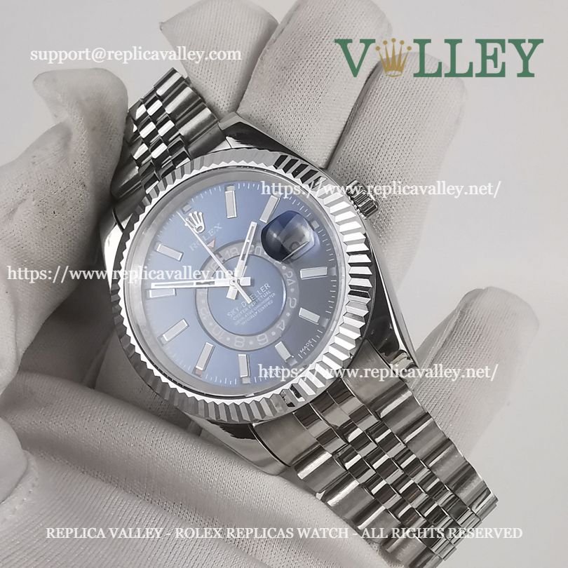SKD011 Rolex Sky-Dweller 326934 Jubilee Bracelet Blue Dial