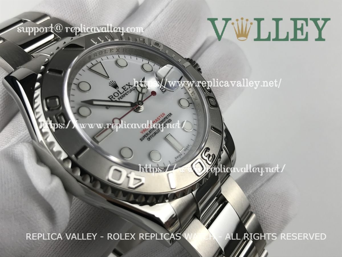 YM008 Rolex Yacht-Master SS 40MM A-2813 White Dial