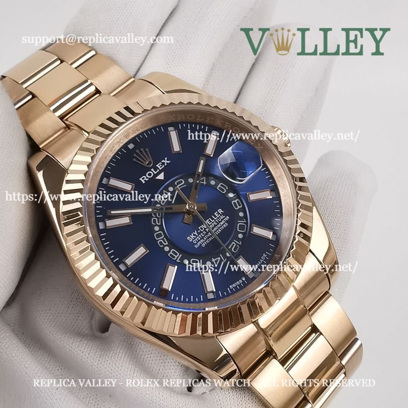 SKD204 Rolex Sky-Dweller 336935 Oyster Bracelet Blue Dial
