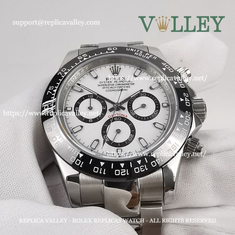 D103 Rolex Daytona 116500 Ceramic Bezel White Dial