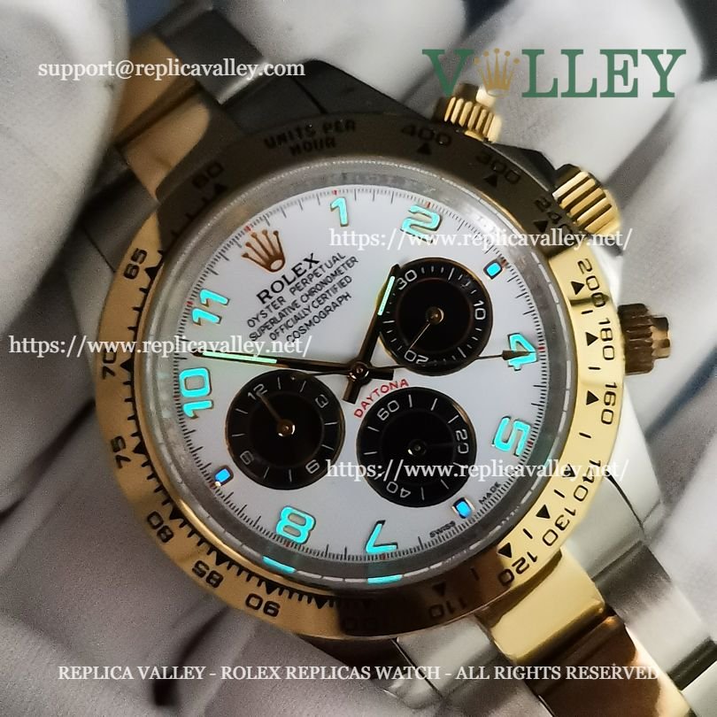 D209 Rolex Daytona 116503 Two Tone White Numeral Dial