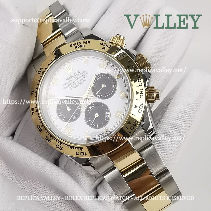 D209 Rolex Daytona 116503 Two Tone White Numeral Dial