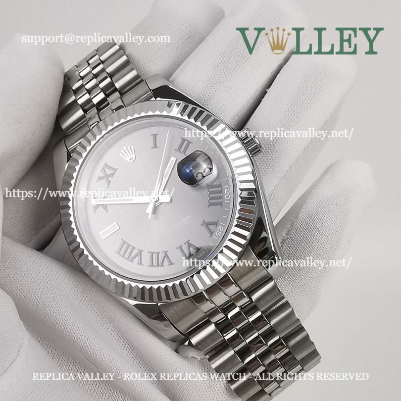 DJ41005 Rolex Datejust 126334 Fluted Bezel Slate Grey Dial