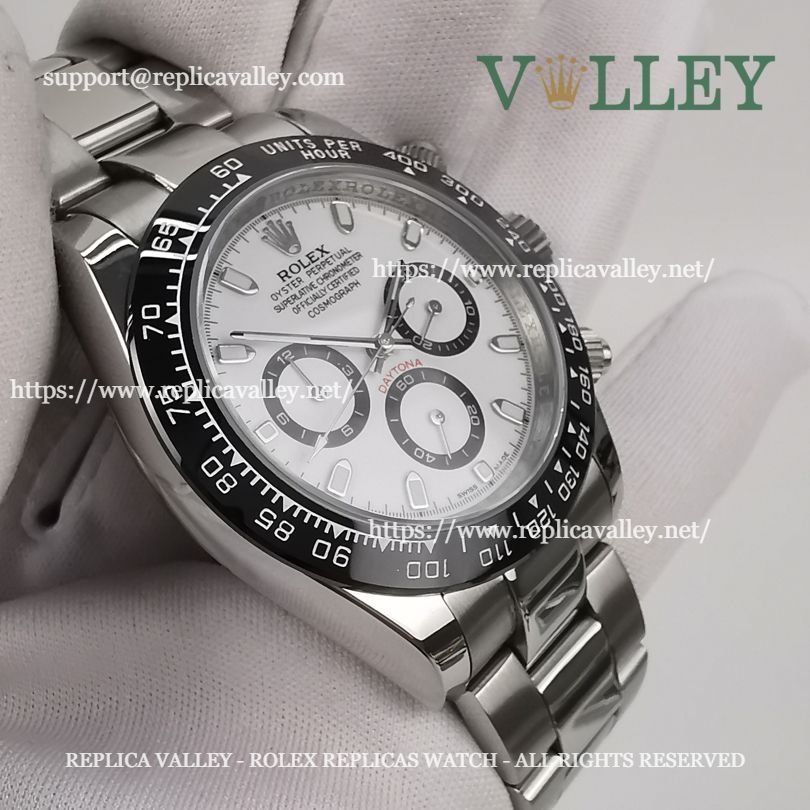 D103 Rolex Daytona 116500 Ceramic Bezel White Dial