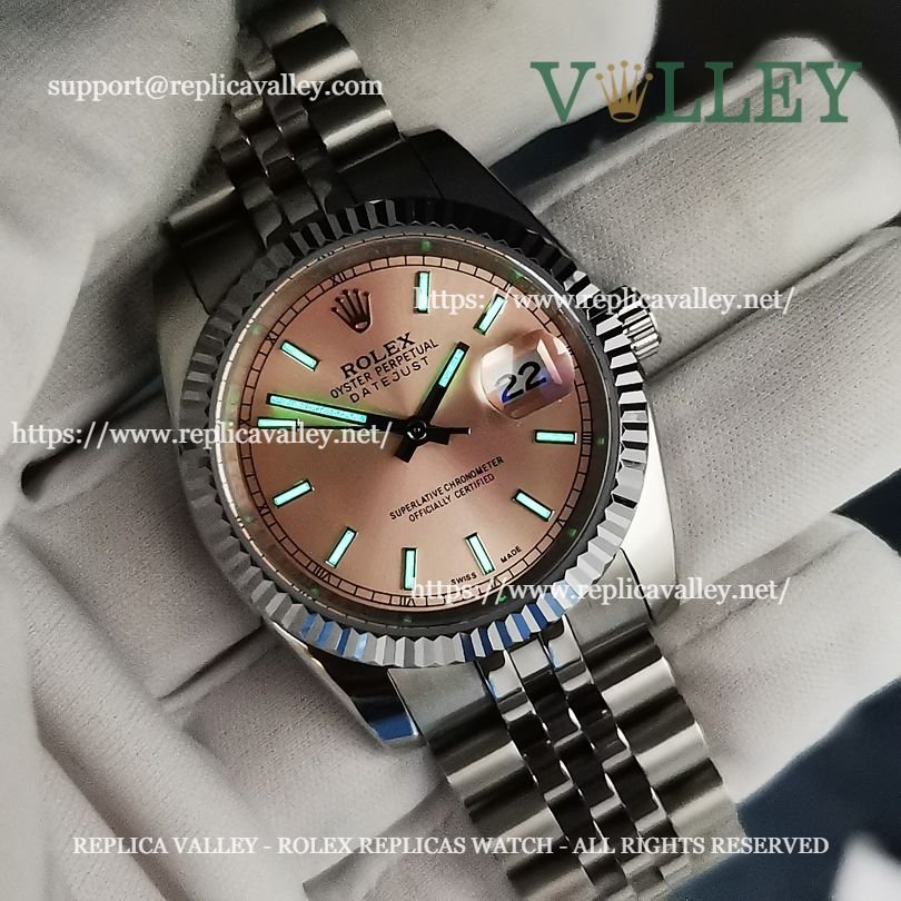 DJ36005 Rolex Datejust 116234 Fluted Bezel Pink Dial