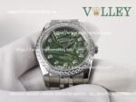 DJ36254 Rolex Datejust 126284 Diamond Bezel Olive Green Palm Motif Dial - Image 5