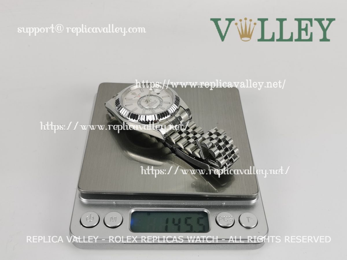 SKD013 Rolex Sky-Dweller 326934 Jubilee Bracelet White Dial