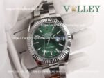DJ41102 Rolex Datejust 126334 Oyster Bracelet Green Fluted-motif Dial
