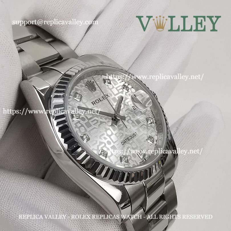 DJ36103 Rolex Datejust 116234 Silver Jubilee Diamond Dial Oyster Bracelet
