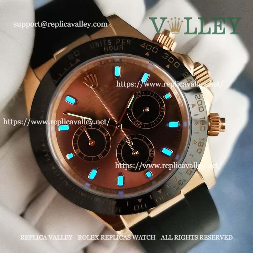 D604 Rolex Daytona 116515 Rose Gold Chocolate Dial