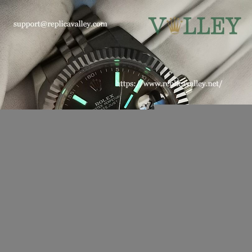 DJ41003 Rolex Datejust 126334 Fluted Bezel Slate Dial