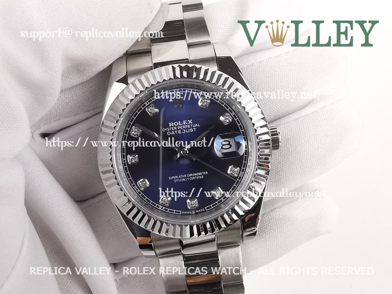 869b90a996e7df89fd133f88c1ddb50d1ed5e8a3 DJ41104 Rolex Datejust 126334 Oyster Bracelet Blue Diamond Dial - Image 1