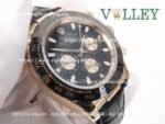 D651 Rolex Daytona 116515 Rose Gold Leather Black Dial - Image 6