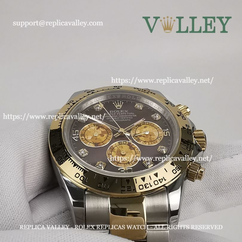 D210 Rolex Daytona 116503 Two Tone Black Mother of Pearl Dial