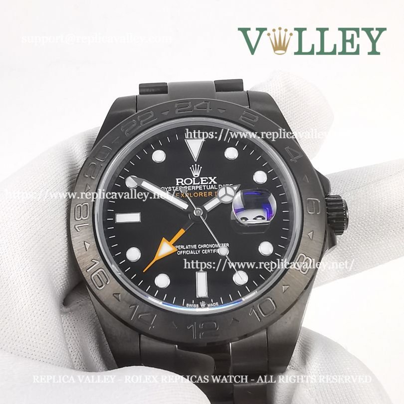 E431 Rolex Explorer II 216570 PVD Black Dial