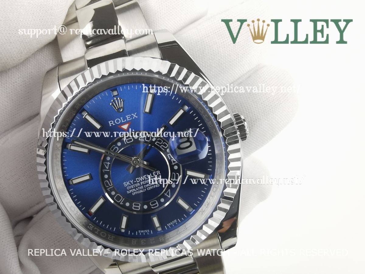 SKD001 Rolex Sky-Dweller 326934 Oyster Bracelet Blue Dial