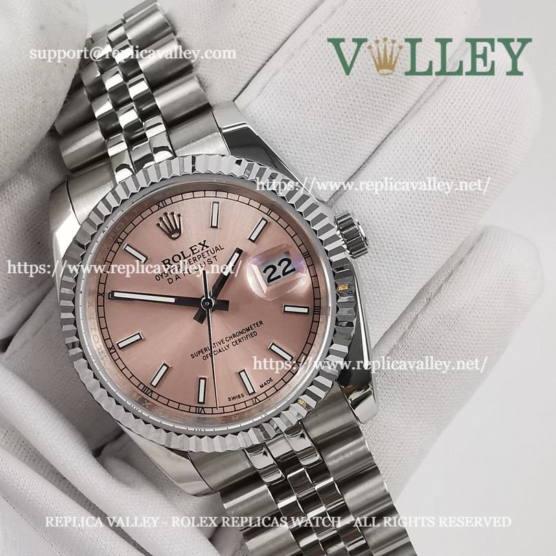 DJ36005 Rolex Datejust 116234 Fluted Bezel Pink Dial