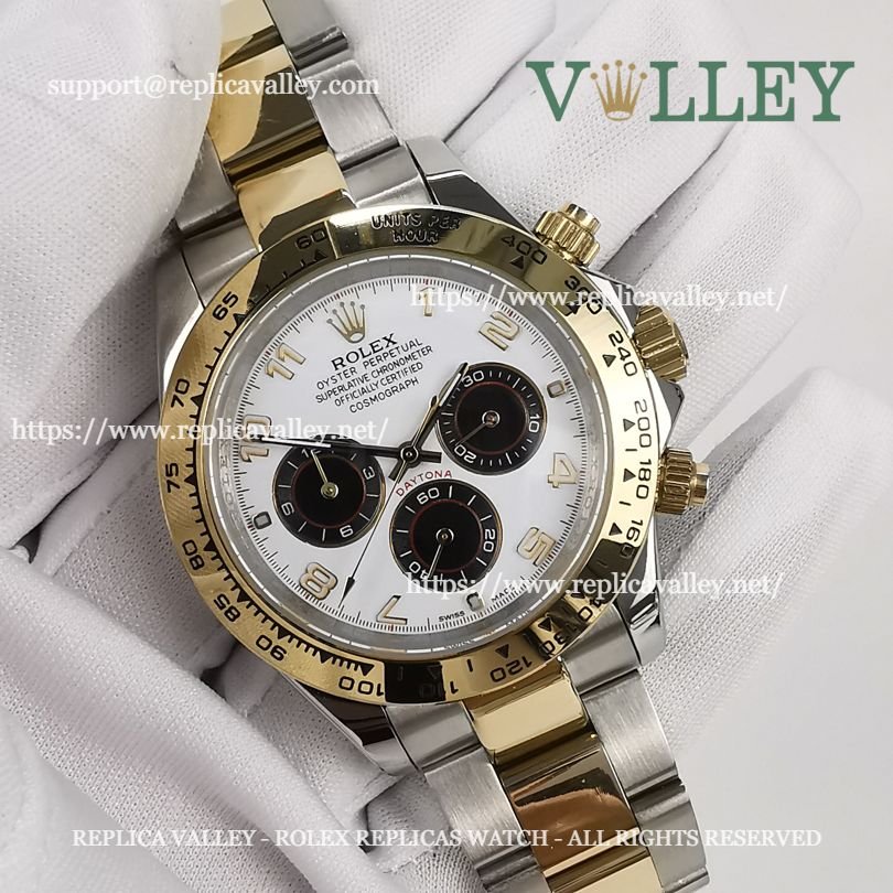 D209 Rolex Daytona 116503 Two Tone White Numeral Dial