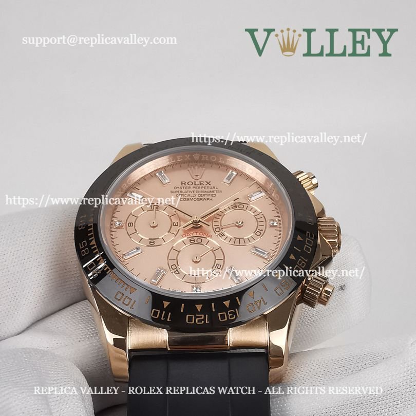 D605 Rolex Daytona 116515 Rose Gold Everose Diamond Dial