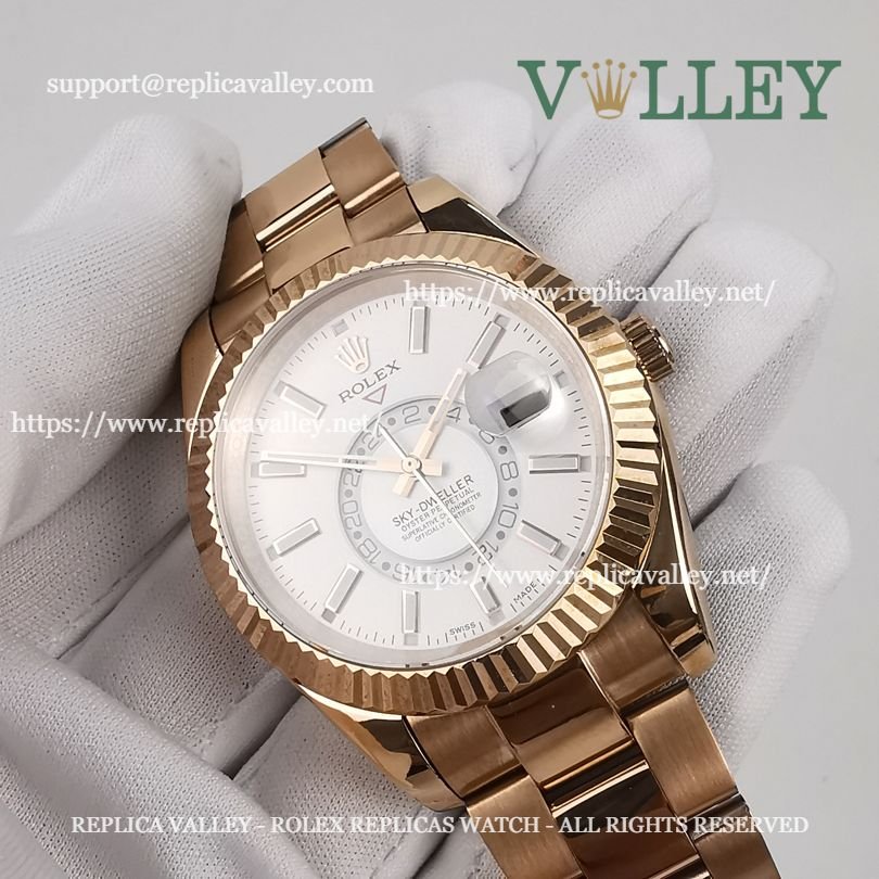 SKD202 Rolex Sky-Dweller 326935 Oyster Bracelet White Dial