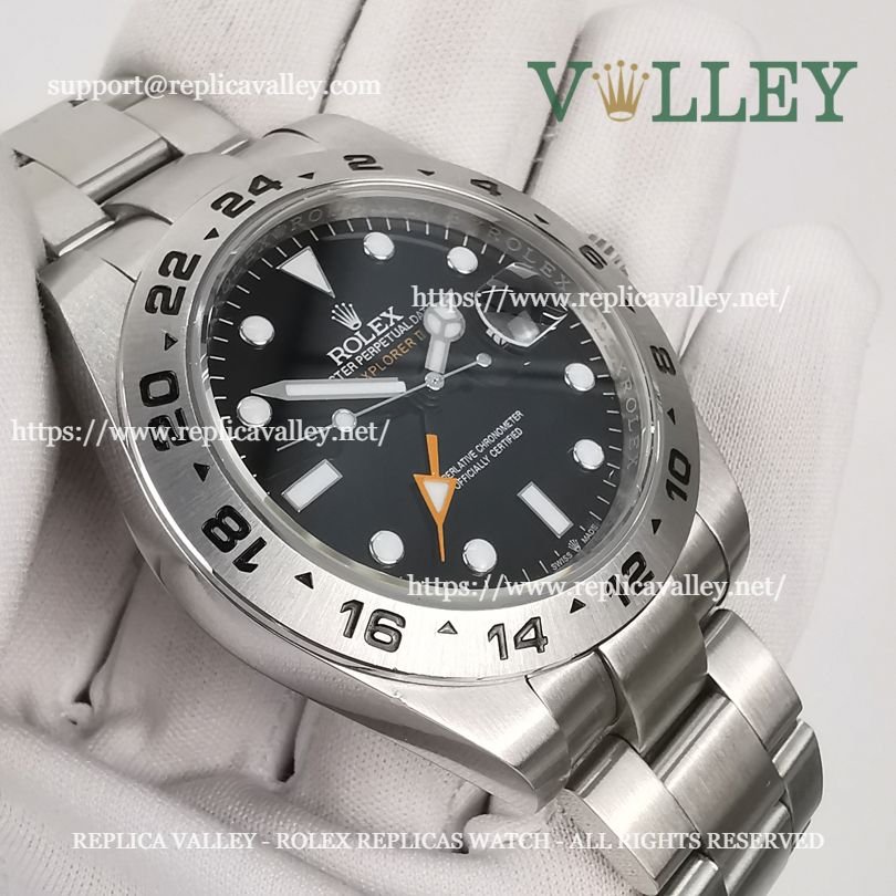 E401 Rolex Explorer II 216570 Stainless Steel Black Dial