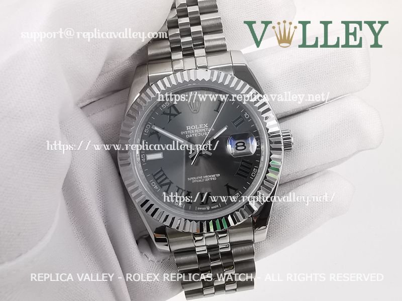 942db086dc10fe5bda097e1aa8bd33273a5e3fd7 DJ41005 Rolex Datejust 126334 Fluted Bezel Slate Grey Dial - Image 1