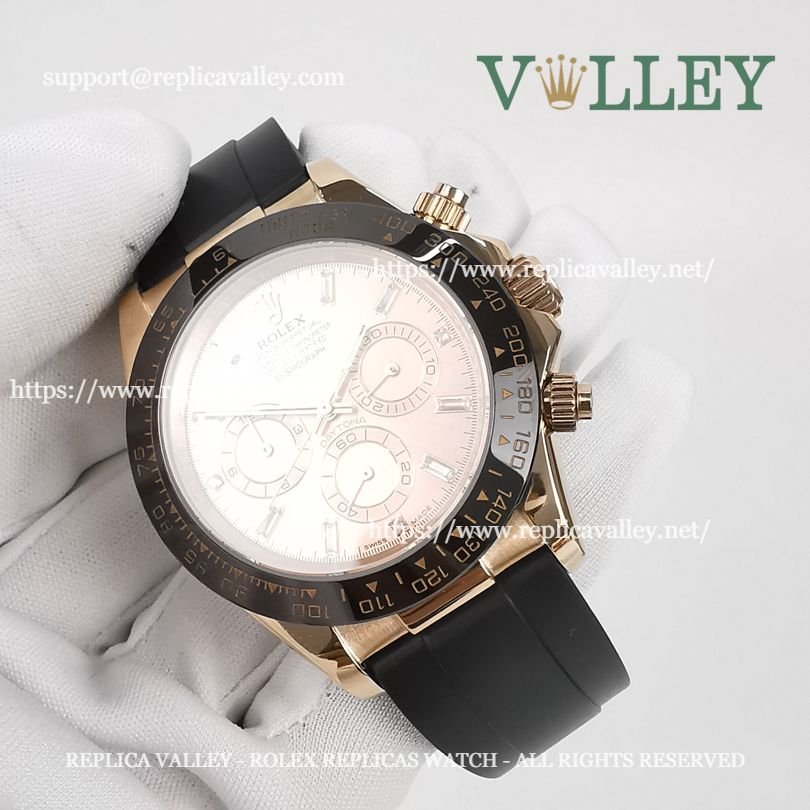 D605 Rolex Daytona 116515 Rose Gold Everose Diamond Dial