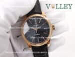 C101 Rolex Cellini Time 50505 Black Leather Strap Black Dial