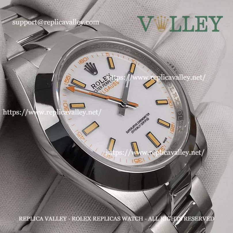 M004 Rolex Oyster Perpetual Milgauss 116400 White Dial