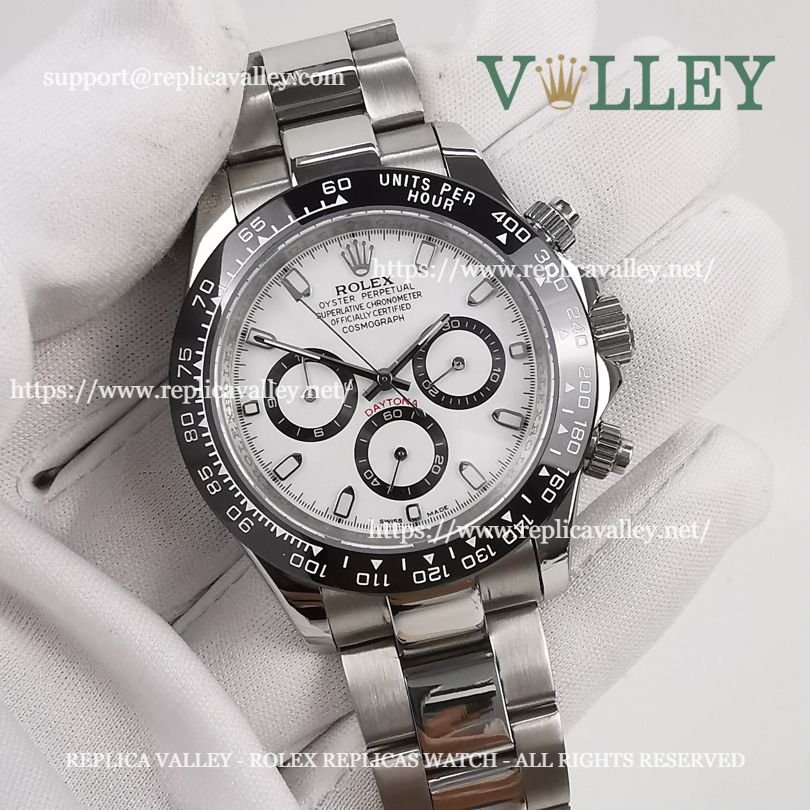 D103 Rolex Daytona 116500 Ceramic Bezel White Dial