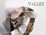 D655 Rolex Daytona 116515 Rose Gold Leather Everose Diamond Dial - Image 4