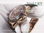 D653 Rolex Daytona 116515 Rose Gold Leather Chocolate Dial - Image 4