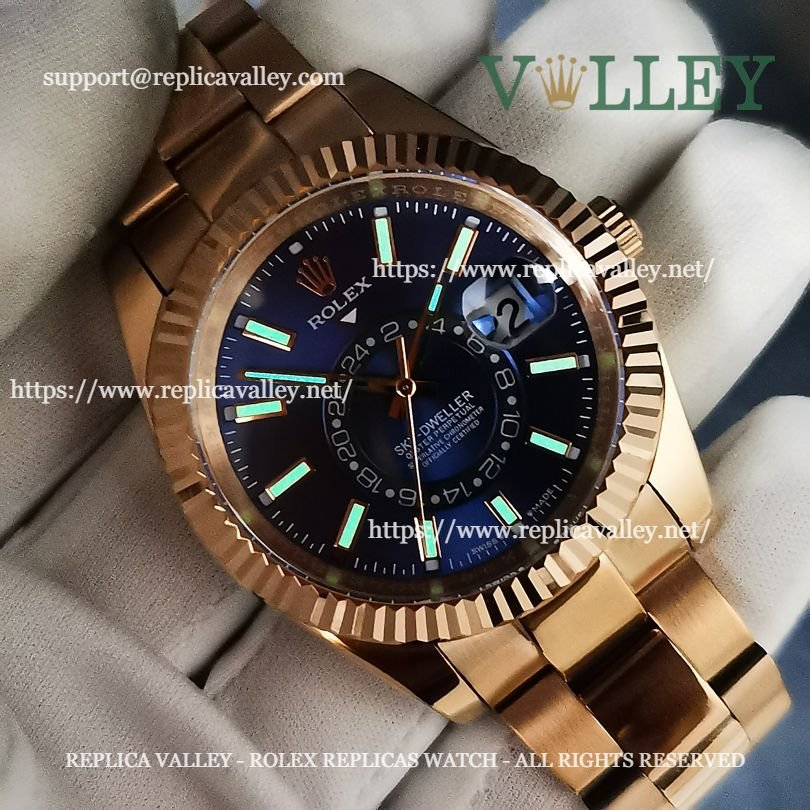 SKD204 Rolex Sky-Dweller 336935 Oyster Bracelet Blue Dial