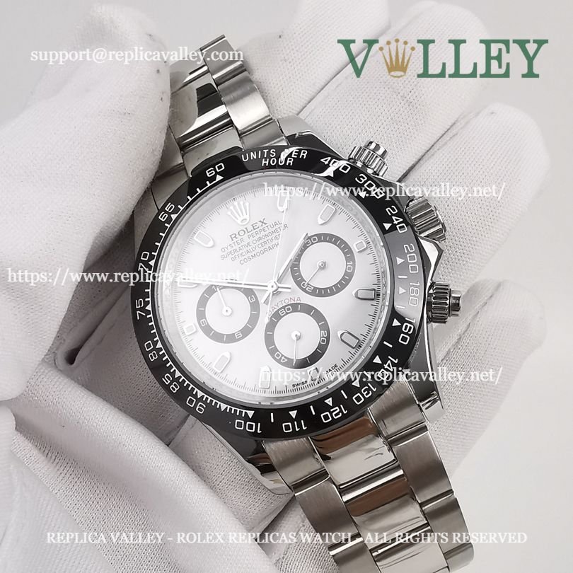 D103 Rolex Daytona 116500 Ceramic Bezel White Dial