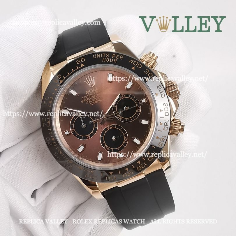 D604 Rolex Daytona 116515 Rose Gold Chocolate Dial