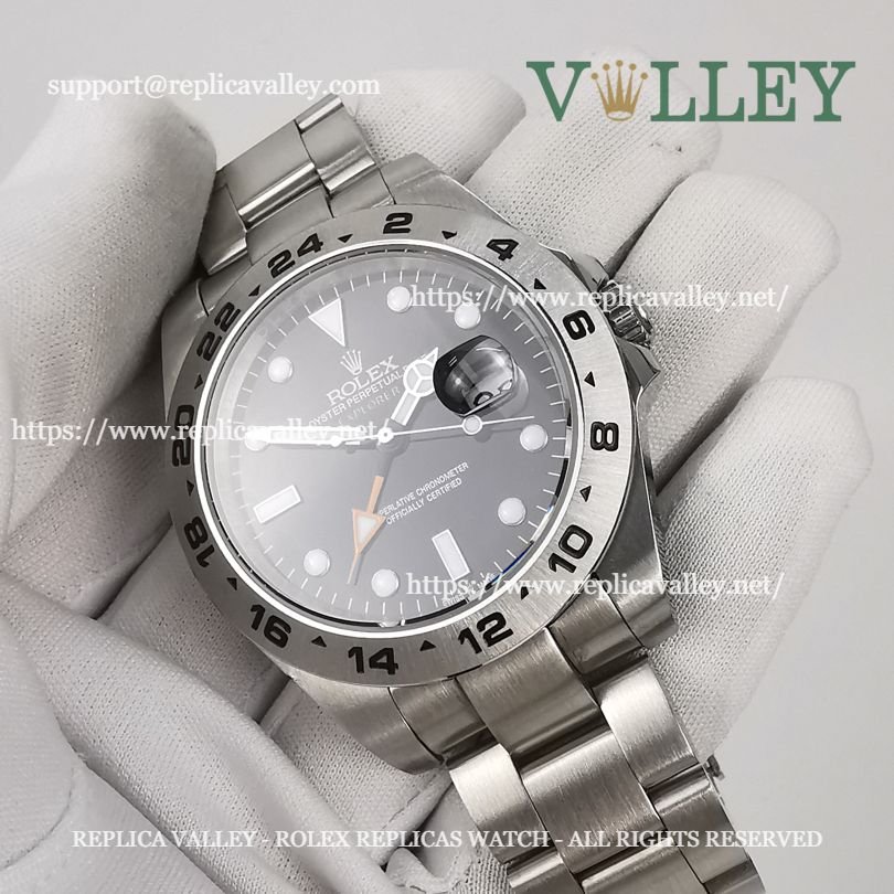 E401 Rolex Explorer II 216570 Stainless Steel Black Dial