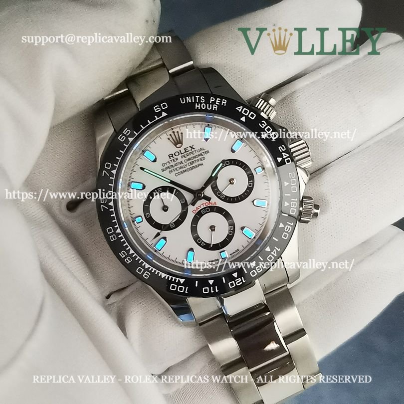 D103 Rolex Daytona 116500 Ceramic Bezel White Dial