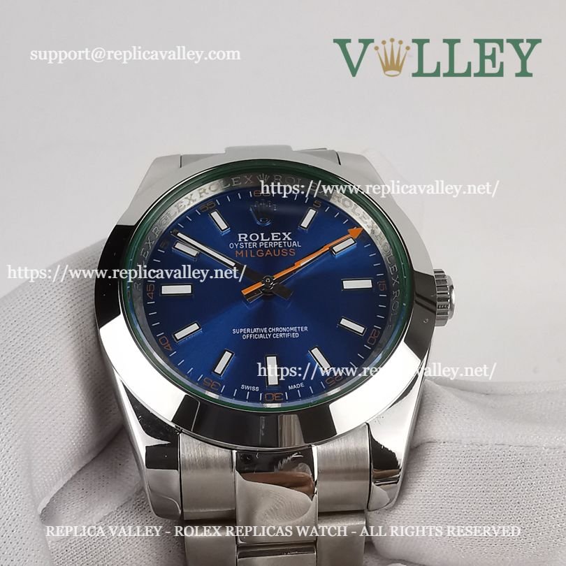 M002 Rolex Oyster Perpetual Milgauss 116400 Z-Blue Dial