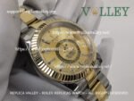 SKD101 Rolex Sky-Dweller 326933 Oyster Bracelet Gold Dial - Image 6