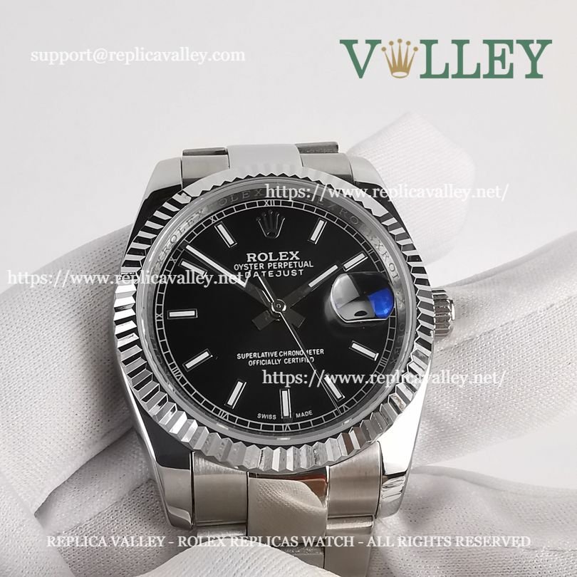 DJ36106 Rolex Datejust 116234 Black Dial Oyster Bracelet