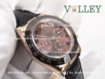 D653 Rolex Daytona 116515 Rose Gold Leather Chocolate Dial - Image 6