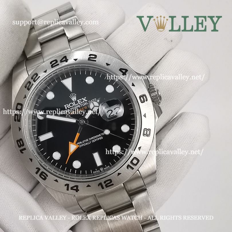 E401 Rolex Explorer II 216570 Stainless Steel Black Dial