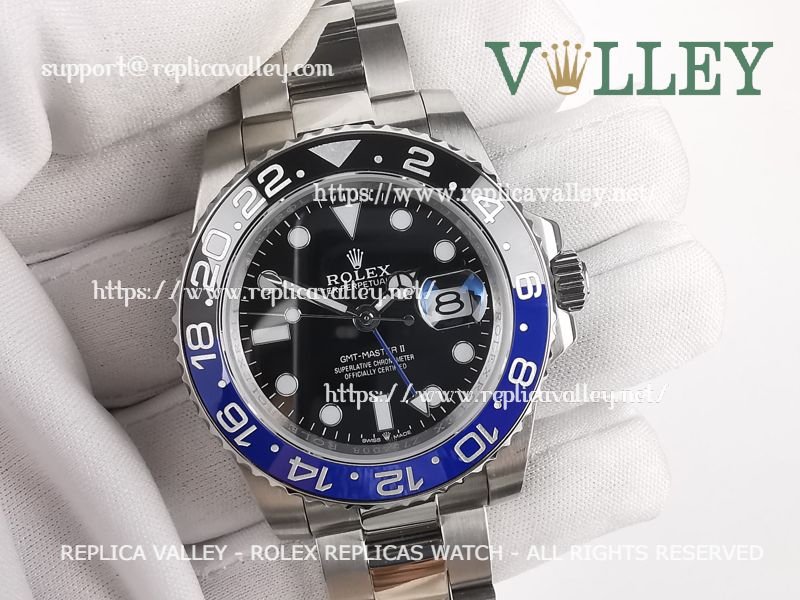 b6b07b840eb9e4f062451c225e33196401a13bdc GM501 Rolex GMT-Master II 126710 Batman Oyster Bracelet - Image 1