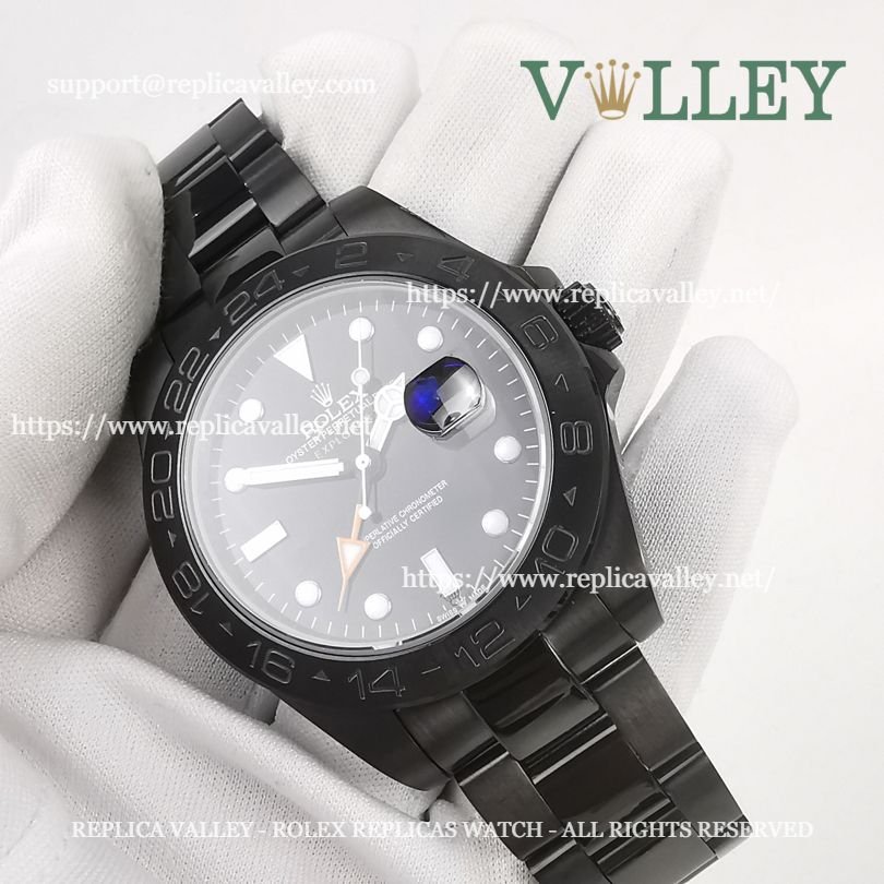 E431 Rolex Explorer II 216570 PVD Black Dial