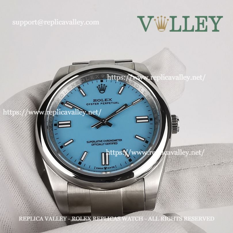 OP41004 Rolex Oyster Perpetual 124300 Turquoise Blue Dial