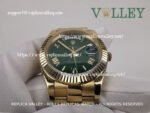 DD41301 Rolex Day-Date 228238 Fluted Bezel Green Dial - Image 5