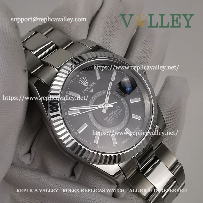 SKD002 Rolex Sky-Dweller 326934 Oyster Bracelet Black Dial