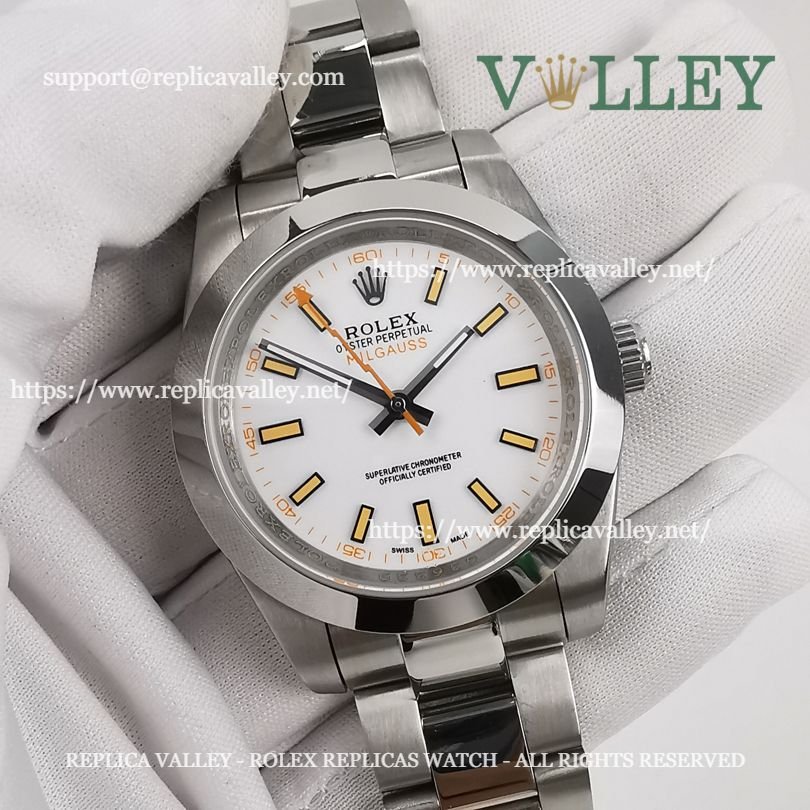 M004 Rolex Oyster Perpetual Milgauss 116400 White Dial
